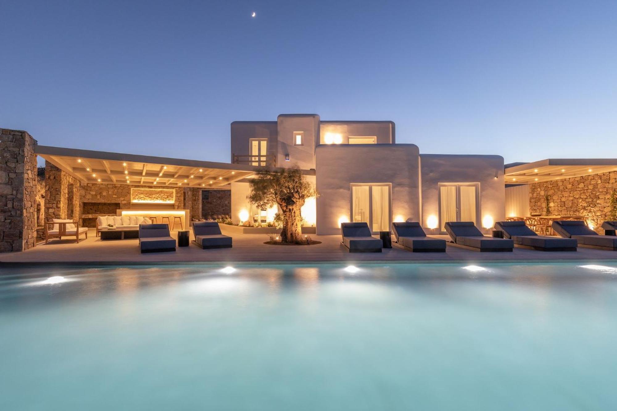 Blue Eye Grand Villa Mykonos Kalafatis Luaran gambar
