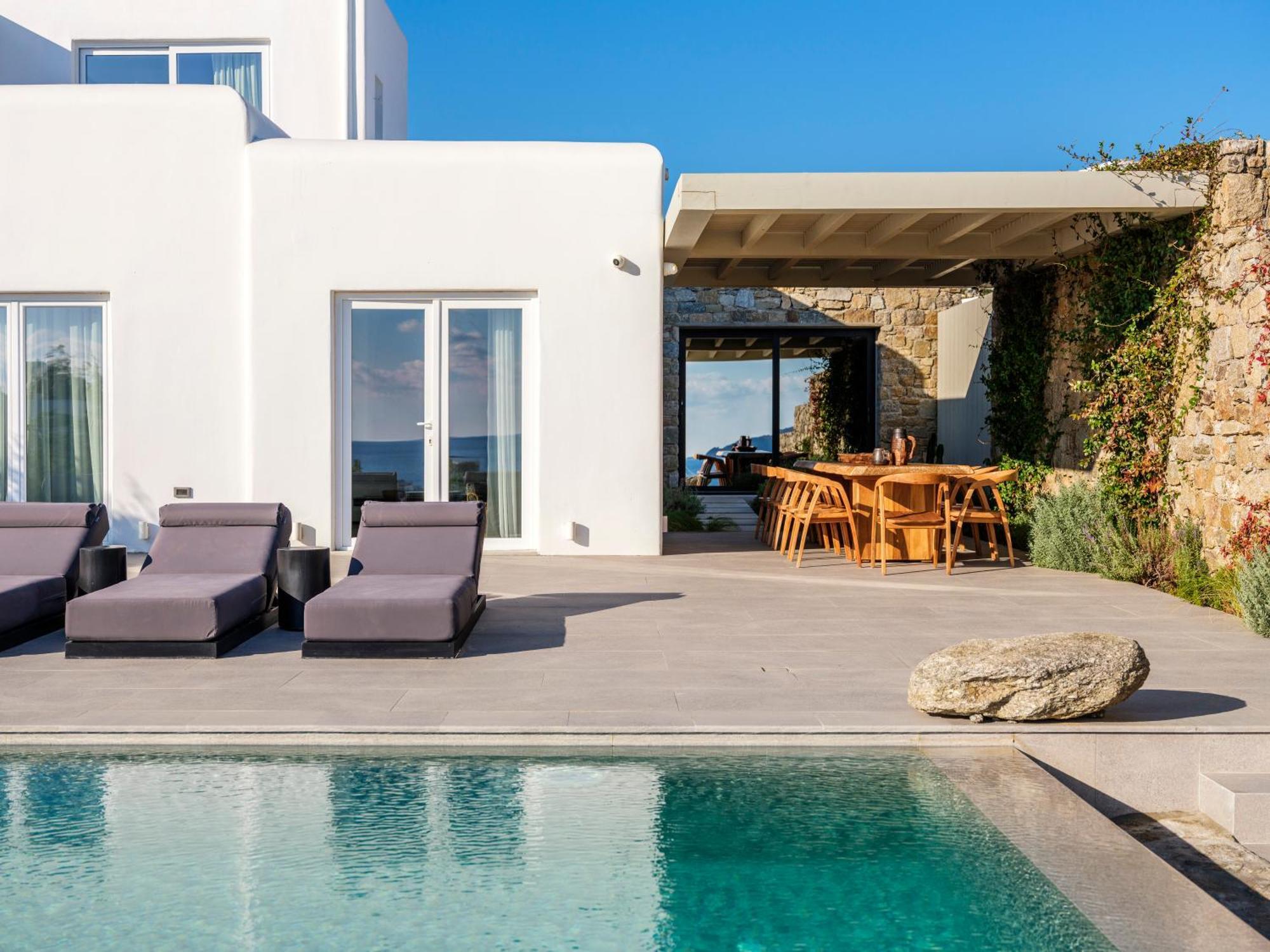 Blue Eye Grand Villa Mykonos Kalafatis Luaran gambar