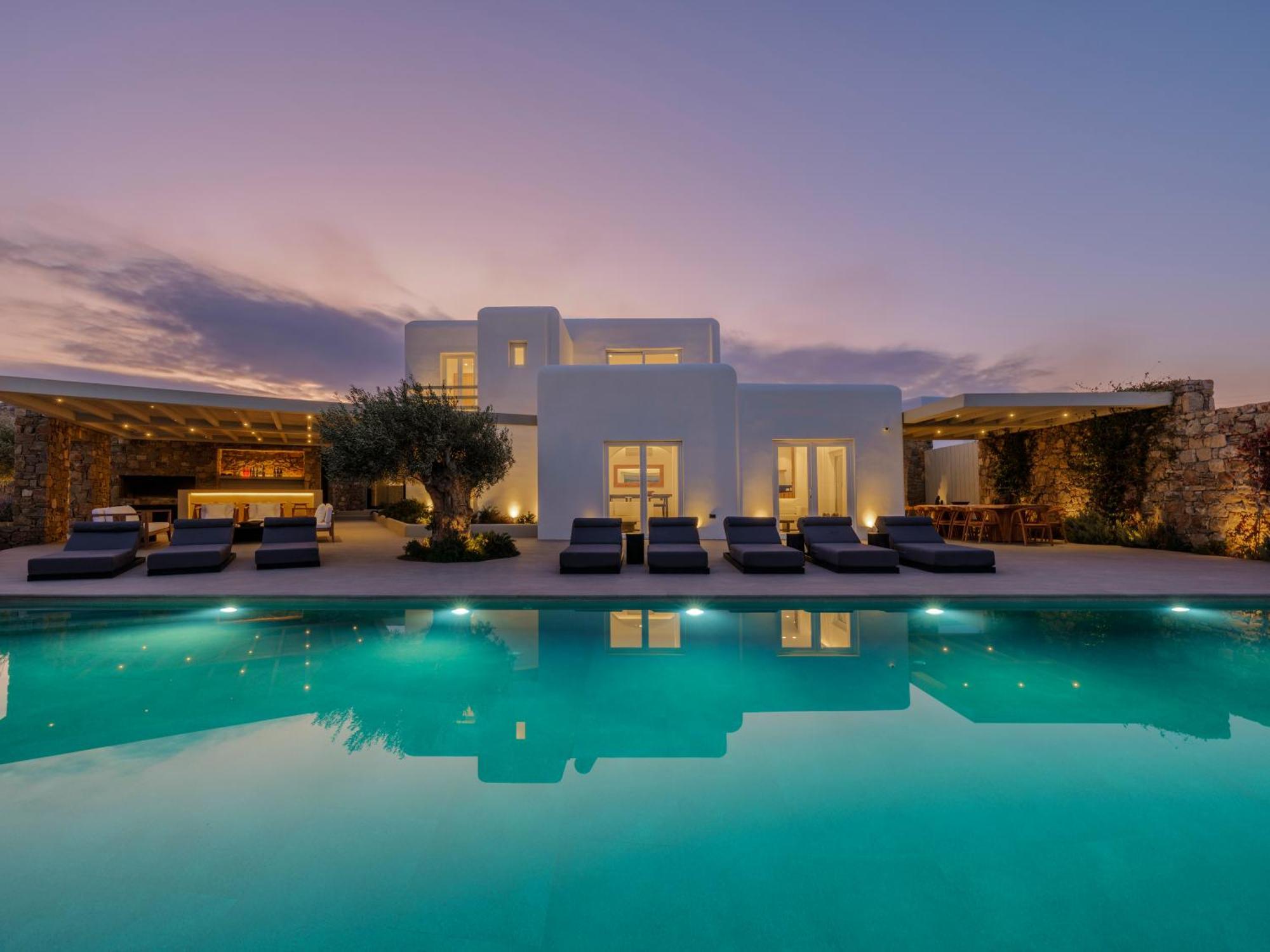 Blue Eye Grand Villa Mykonos Kalafatis Luaran gambar