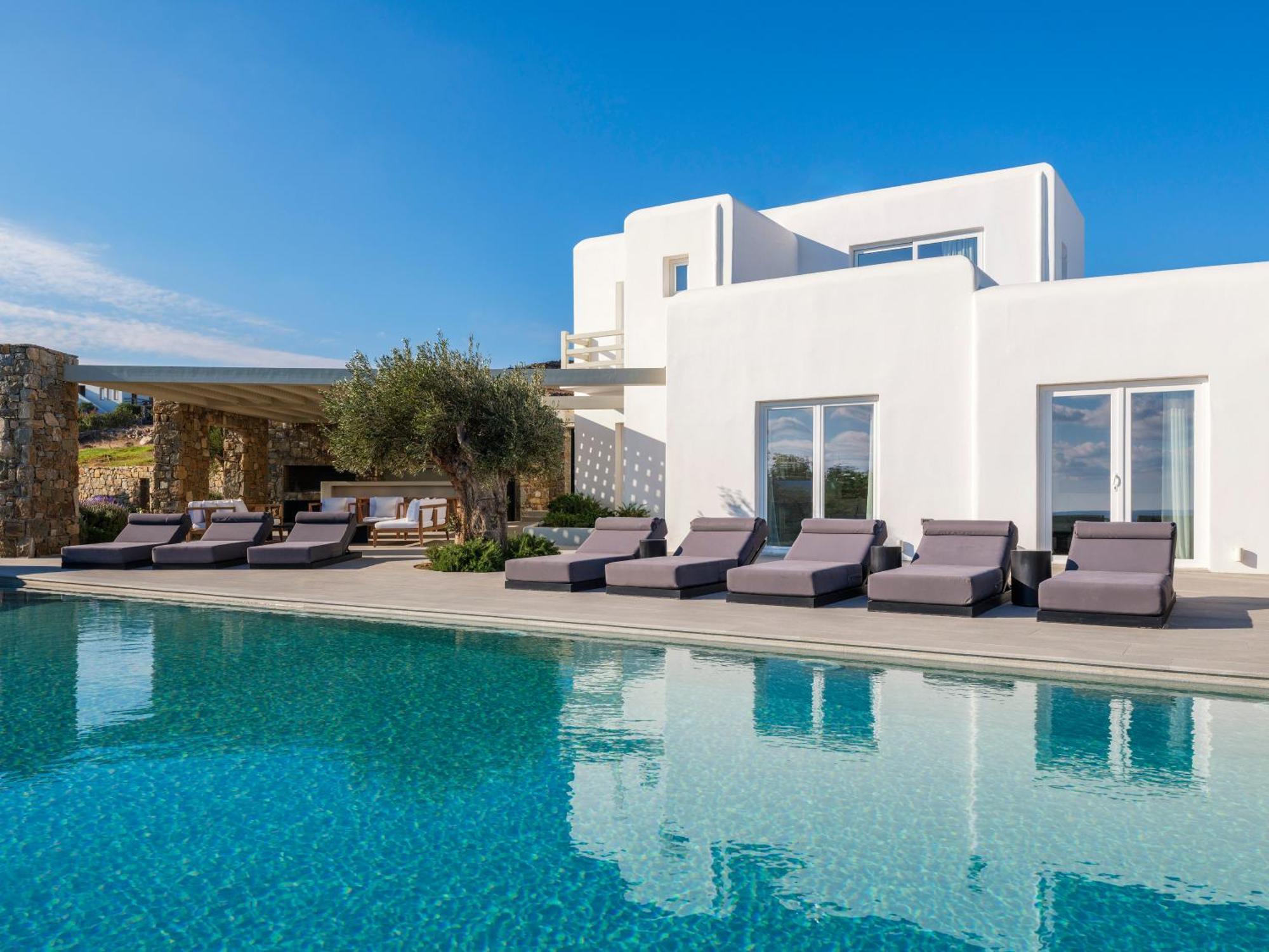 Blue Eye Grand Villa Mykonos Kalafatis Luaran gambar