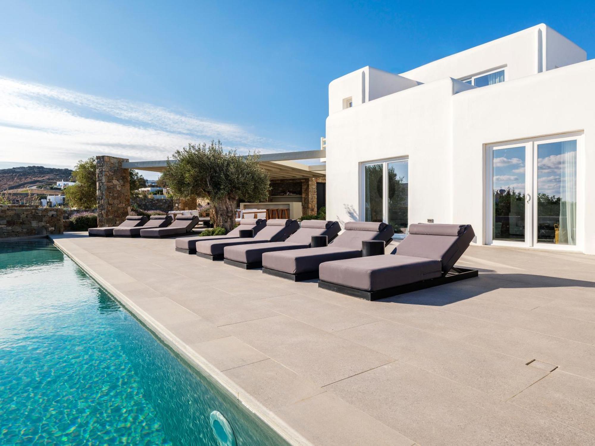 Blue Eye Grand Villa Mykonos Kalafatis Luaran gambar