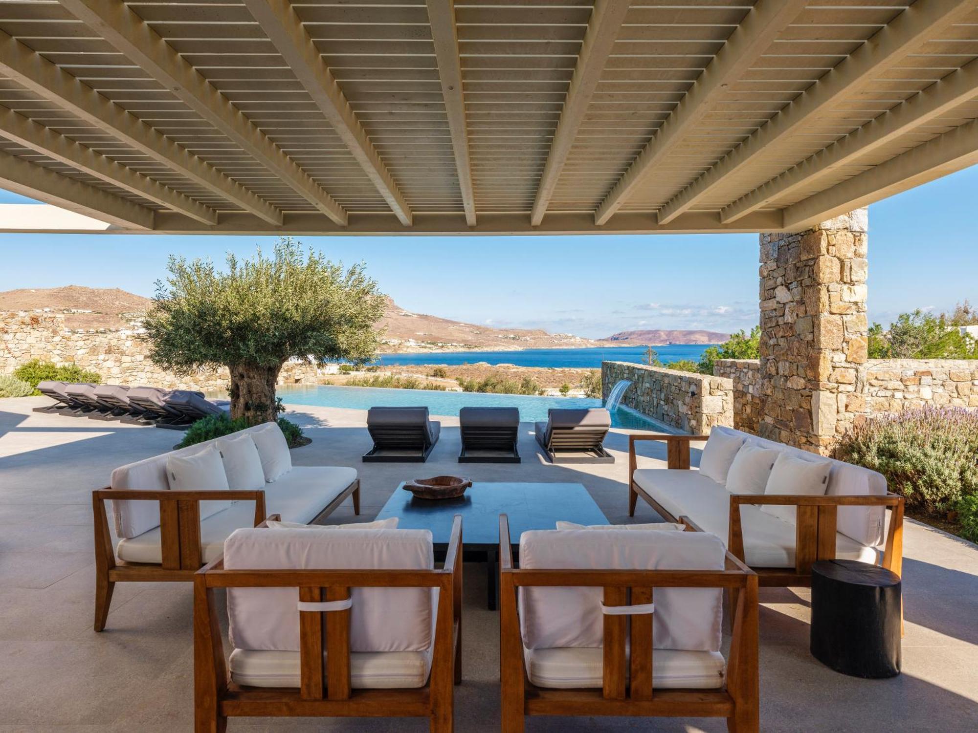 Blue Eye Grand Villa Mykonos Kalafatis Luaran gambar